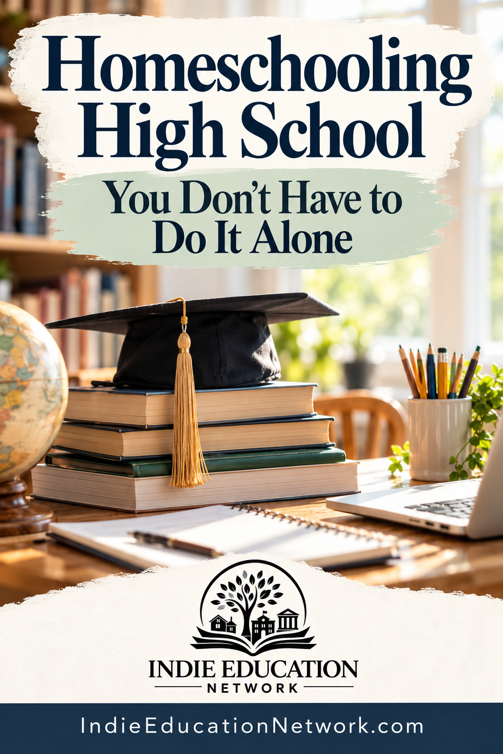 Homeschooling High School: You Don’t Have to Do It Alone (Pinterest pin)